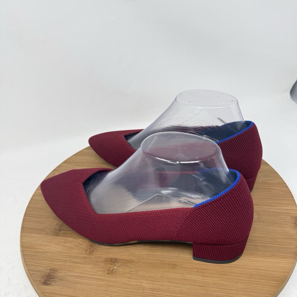 Rothys The High Point Pointed Toe Heels Autumn Red Career Office Womens 7.5 - Picture 4 of 9